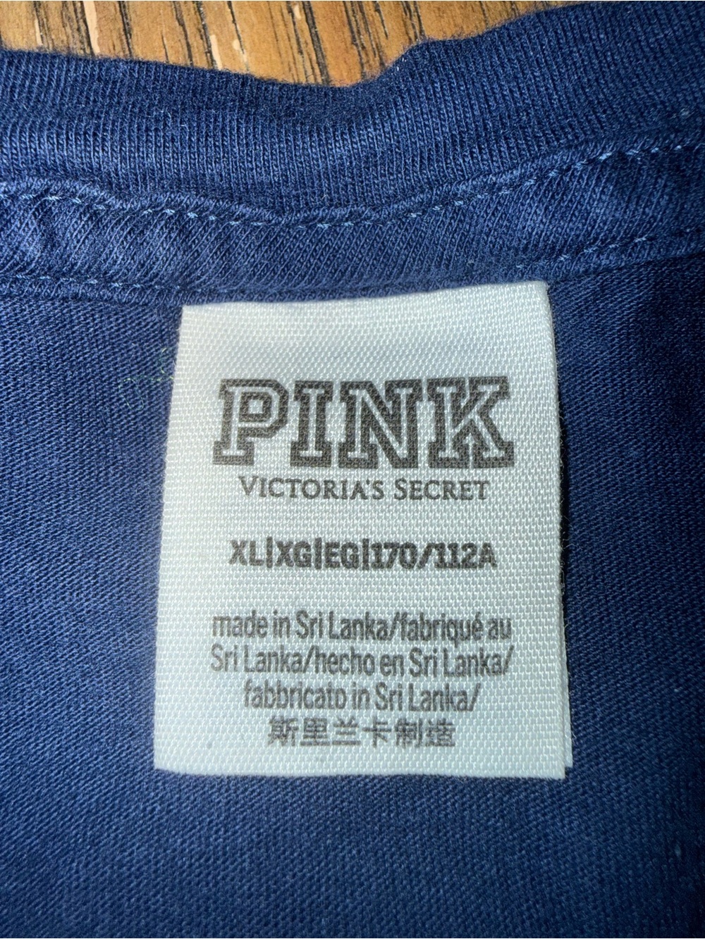 PINK Victoria's Secret Navy Tag Tee - Picture 3 of 5